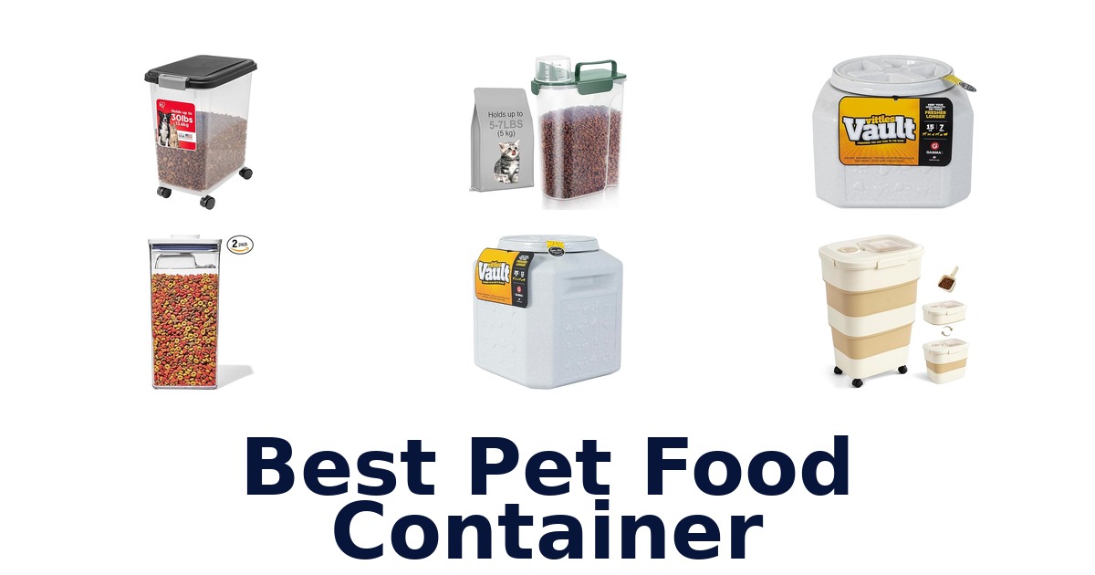 best pet food container