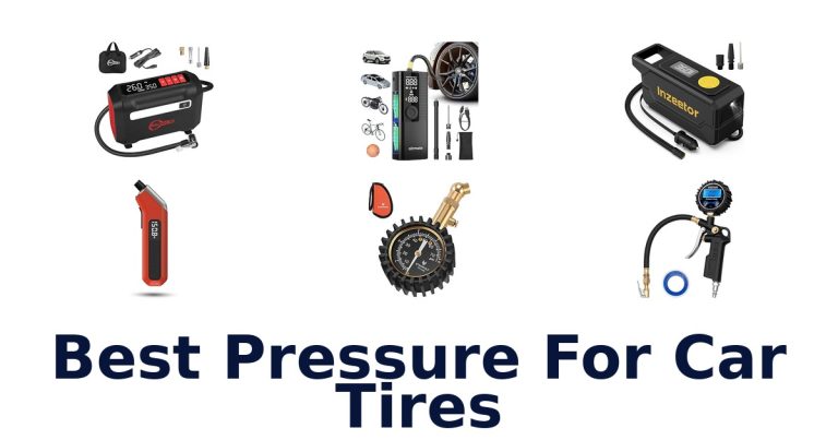 best pressure for car tires