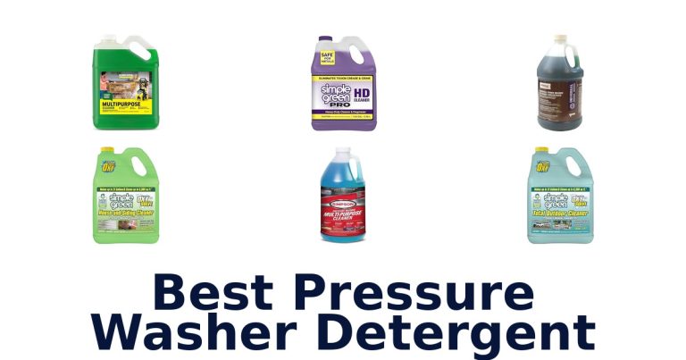 best pressure washer detergent
