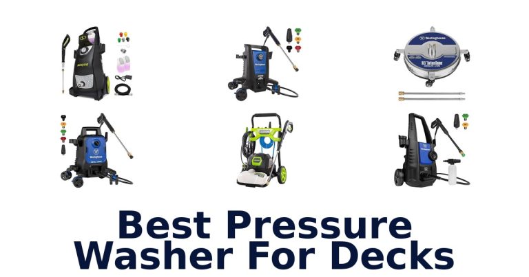 best pressure washer for decks