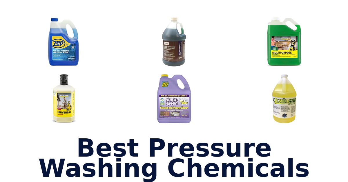 best pressure washing chemicals