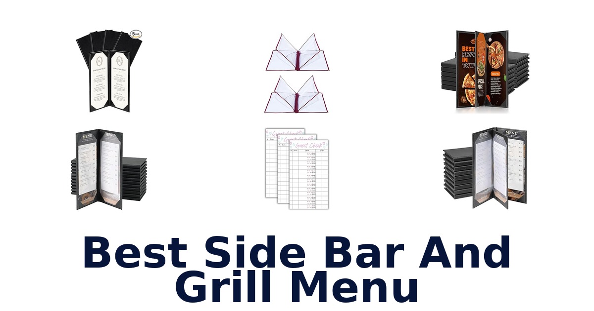 best side bar and grill menu