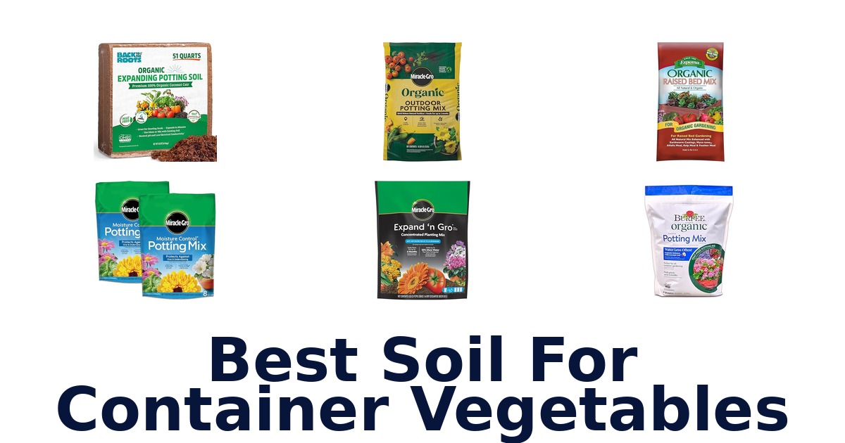 best soil for container vegetables