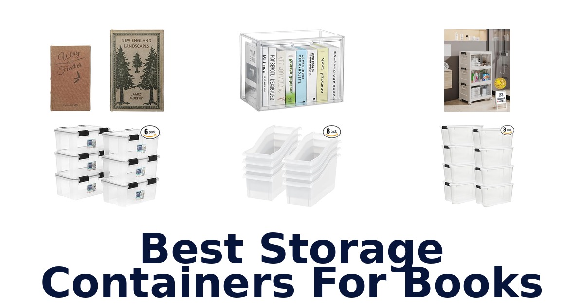 best storage containers for books