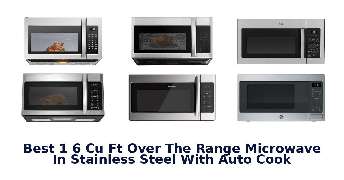 best 1 6 cu ft over the range microwave in stainless steel with auto cook