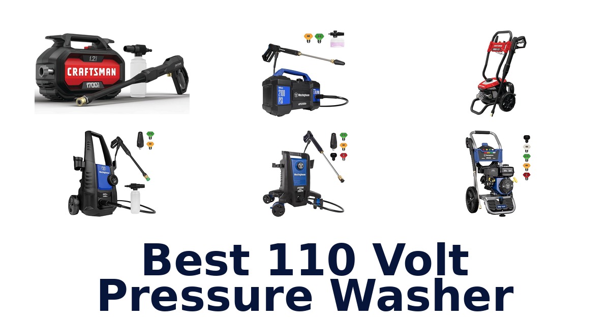 best 110 volt pressure washer