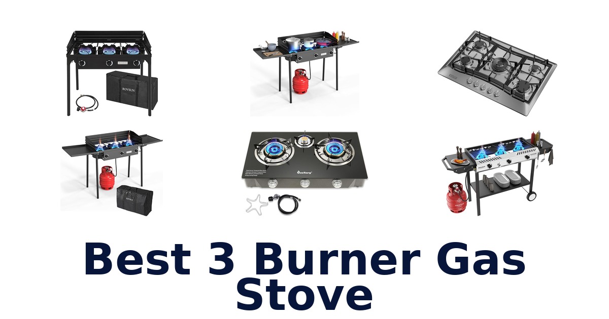 best 3 burner gas stove