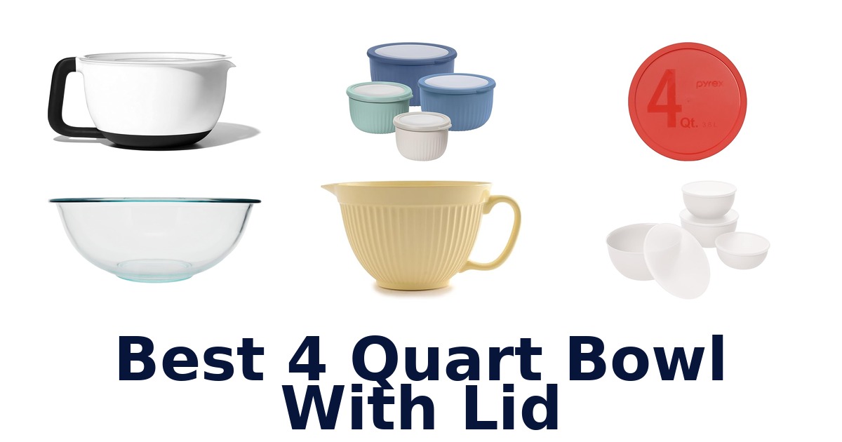 best 4 quart bowl with lid