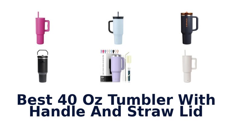 best 40 oz tumbler with handle and straw lid