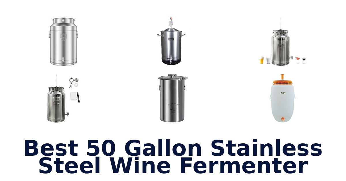 best 50 gallon stainless steel wine fermenter