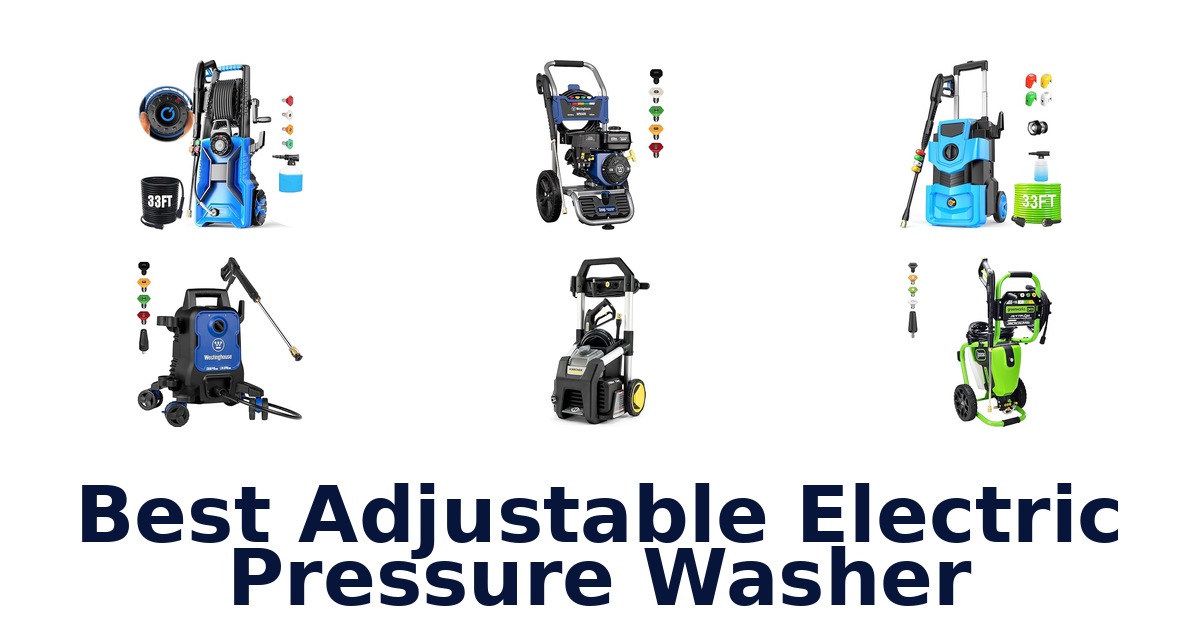 best adjustable electric pressure washer