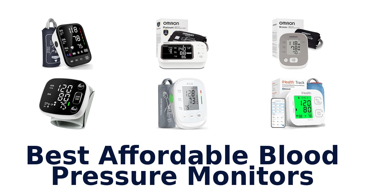 best affordable blood pressure monitors