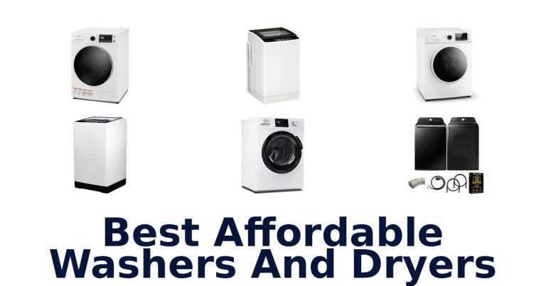 best affordable washers and dryers
