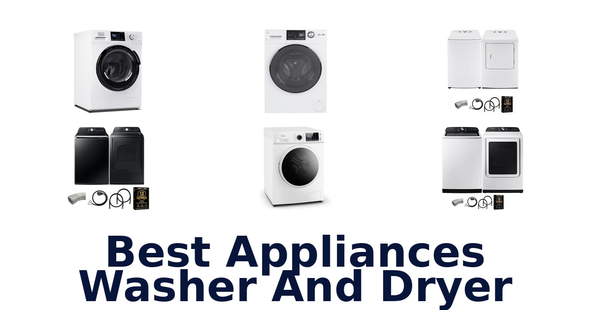 best appliances washer and dryer