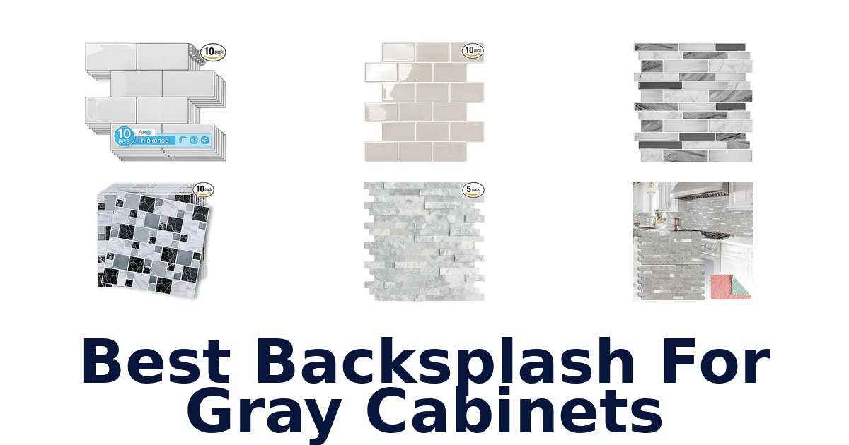 best backsplash for gray cabinets