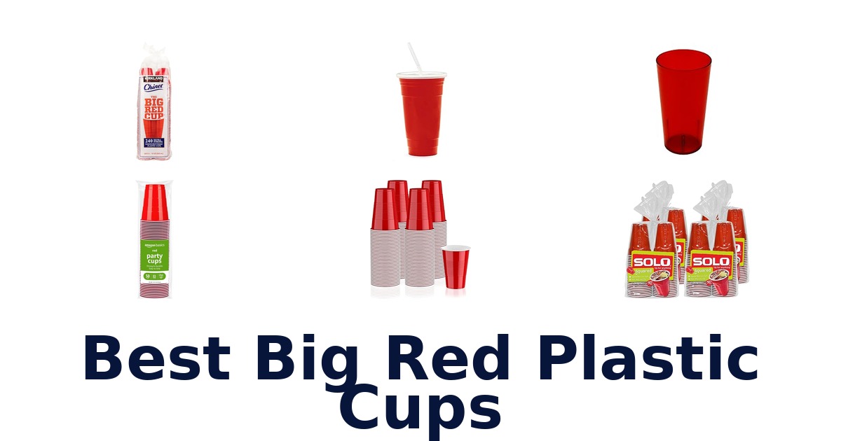 best big red plastic cups