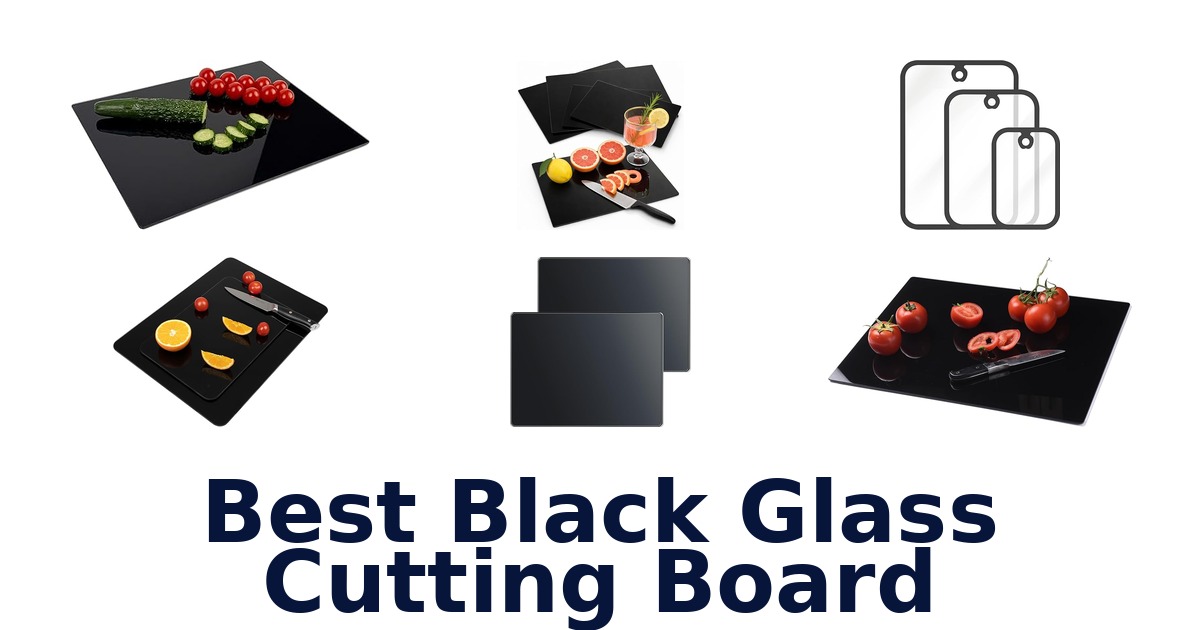 best black glass cutting board