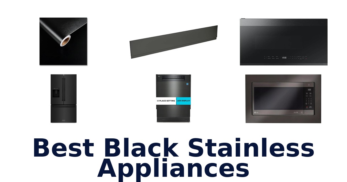 best black stainless appliances