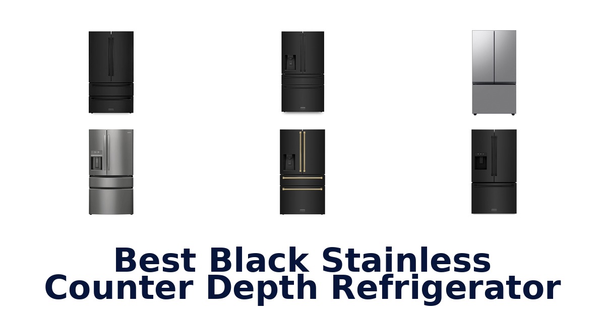 best black stainless counter depth refrigerator