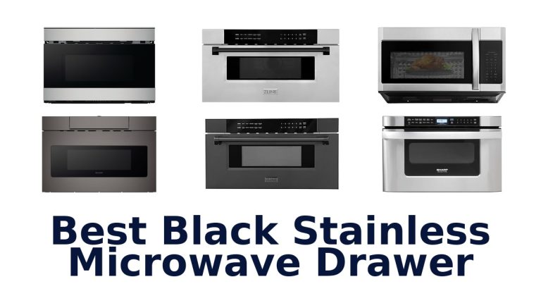 best black stainless microwave drawer