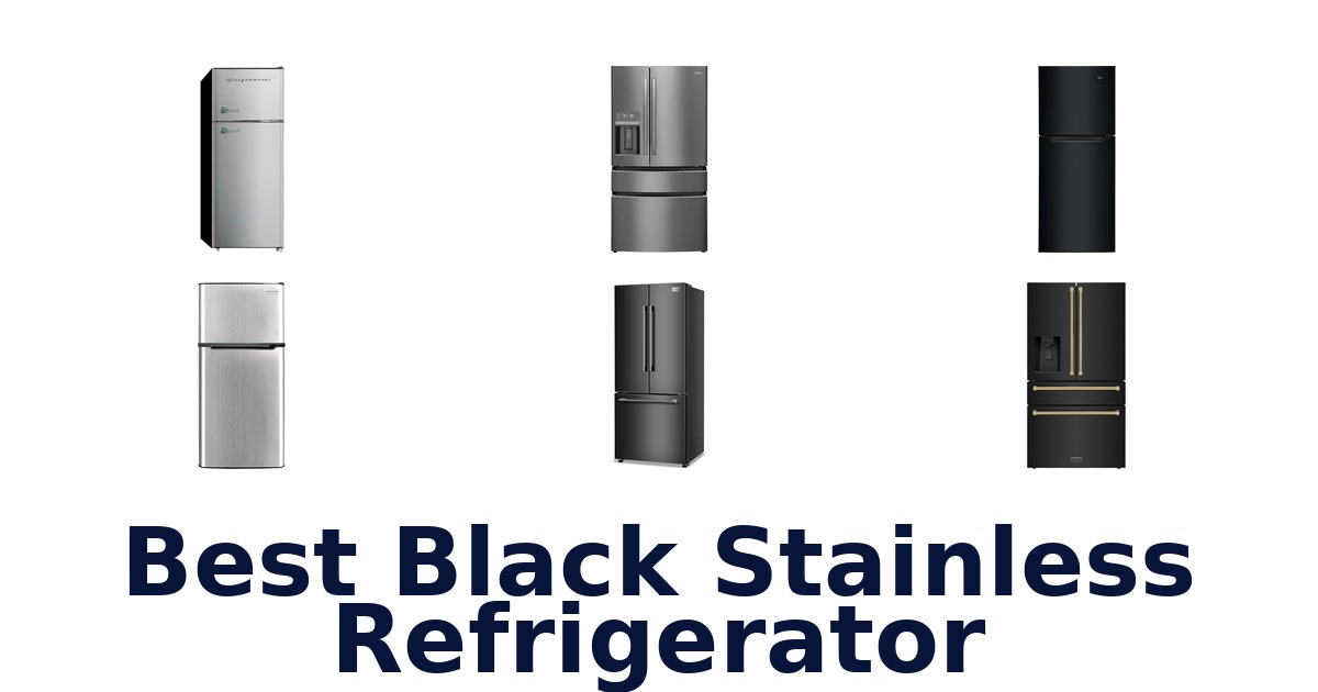 best black stainless refrigerator
