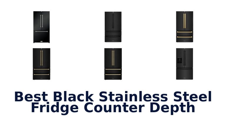 best black stainless steel fridge counter depth