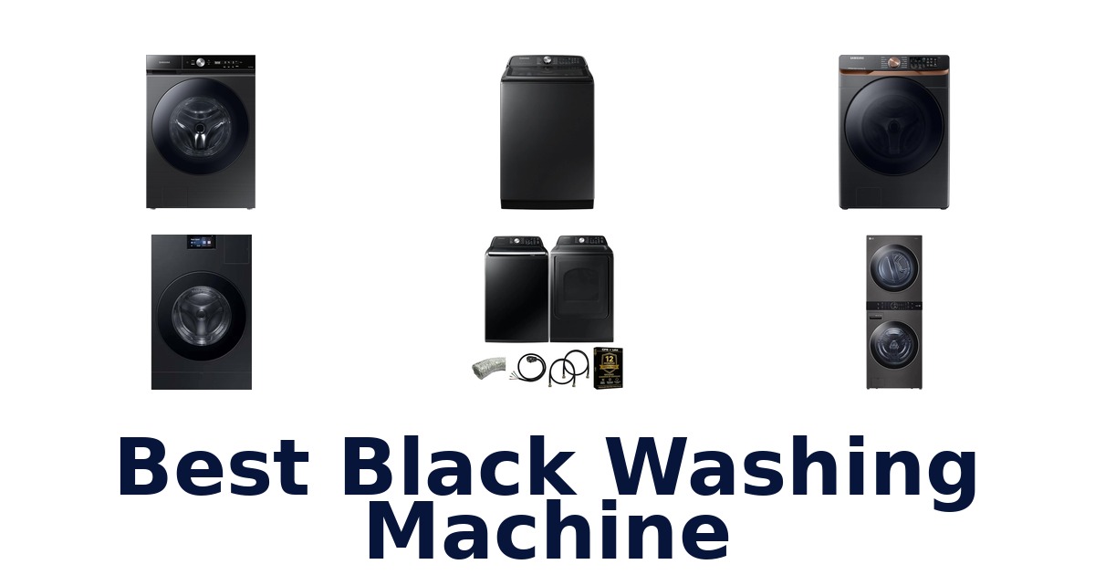 best black washing machine