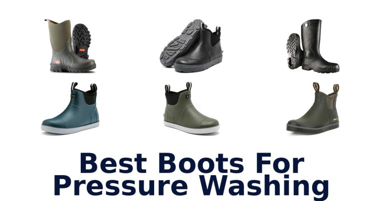 best boots for pressure washing