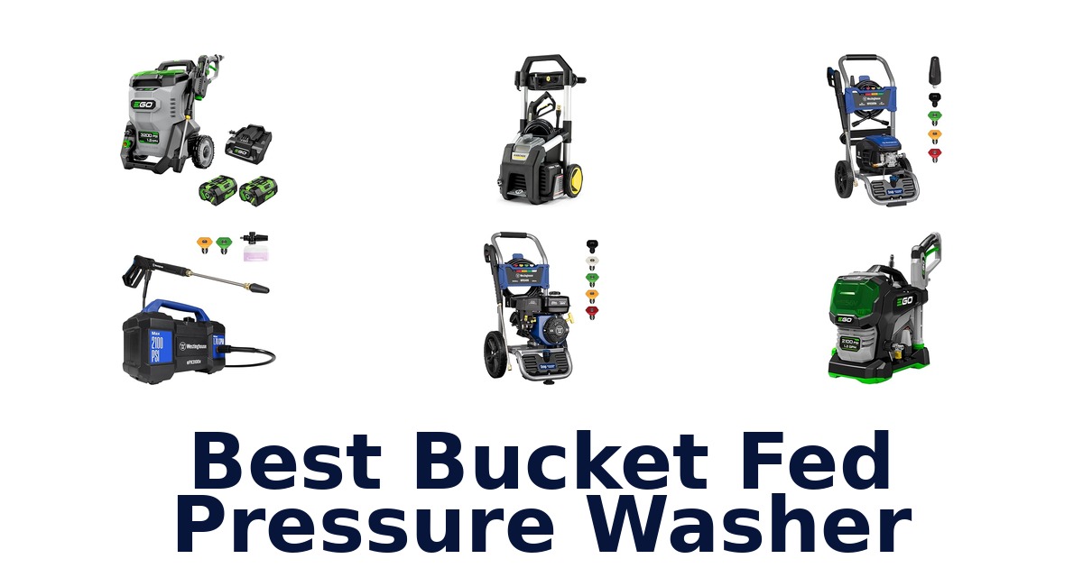 best bucket fed pressure washer