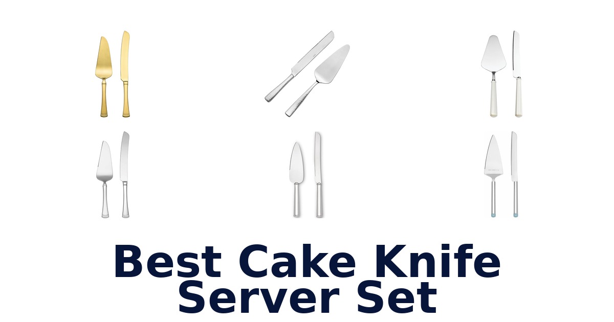 best cake knife server set
