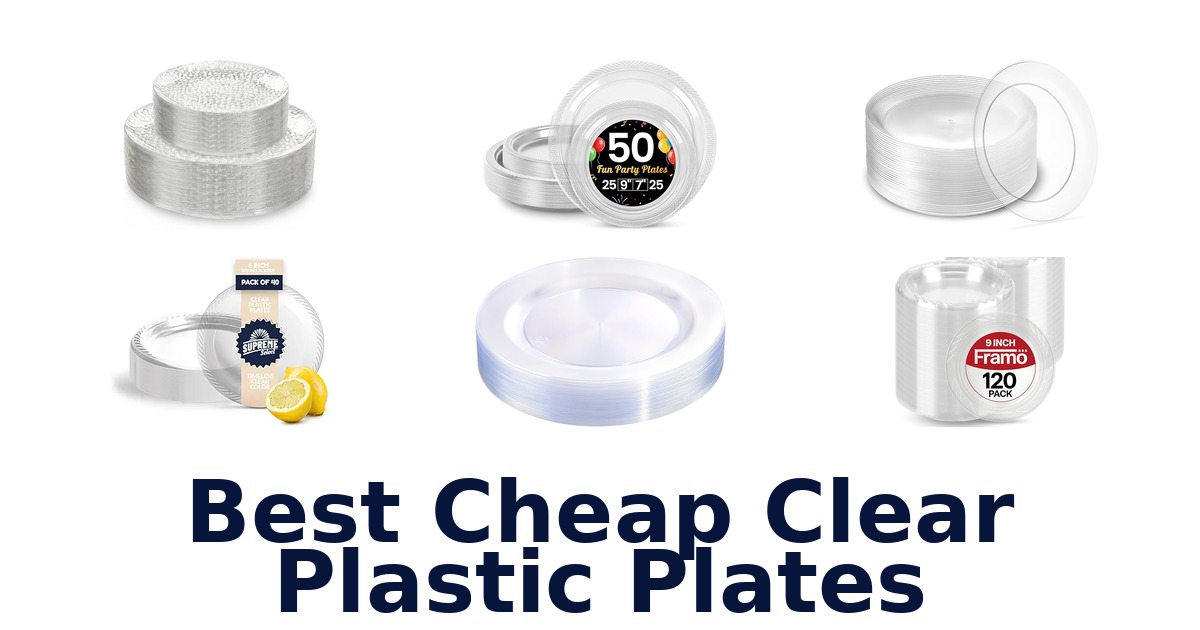 best cheap clear plastic plates