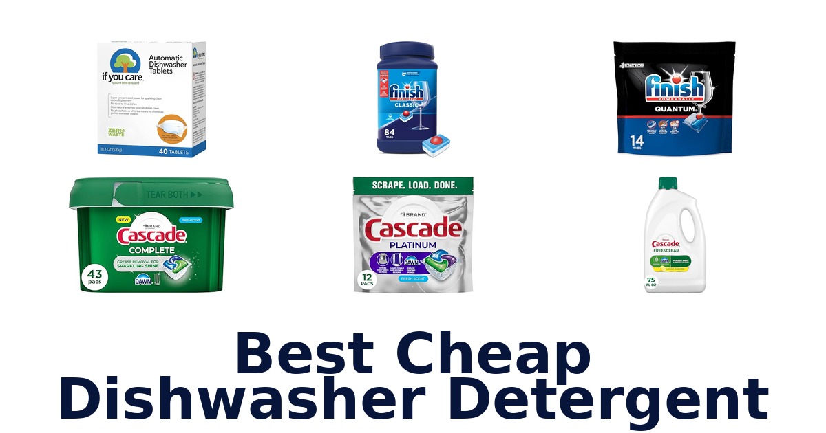 best cheap dishwasher detergent