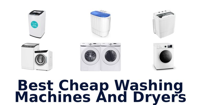 best cheap washing machines and dryers