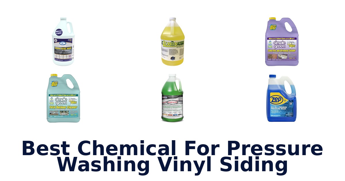 best chemical for pressure washing vinyl siding
