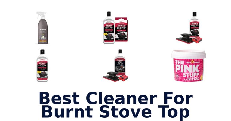 best cleaner for burnt stove top