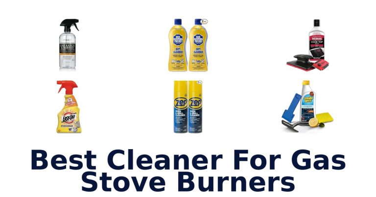 best cleaner for gas stove burners