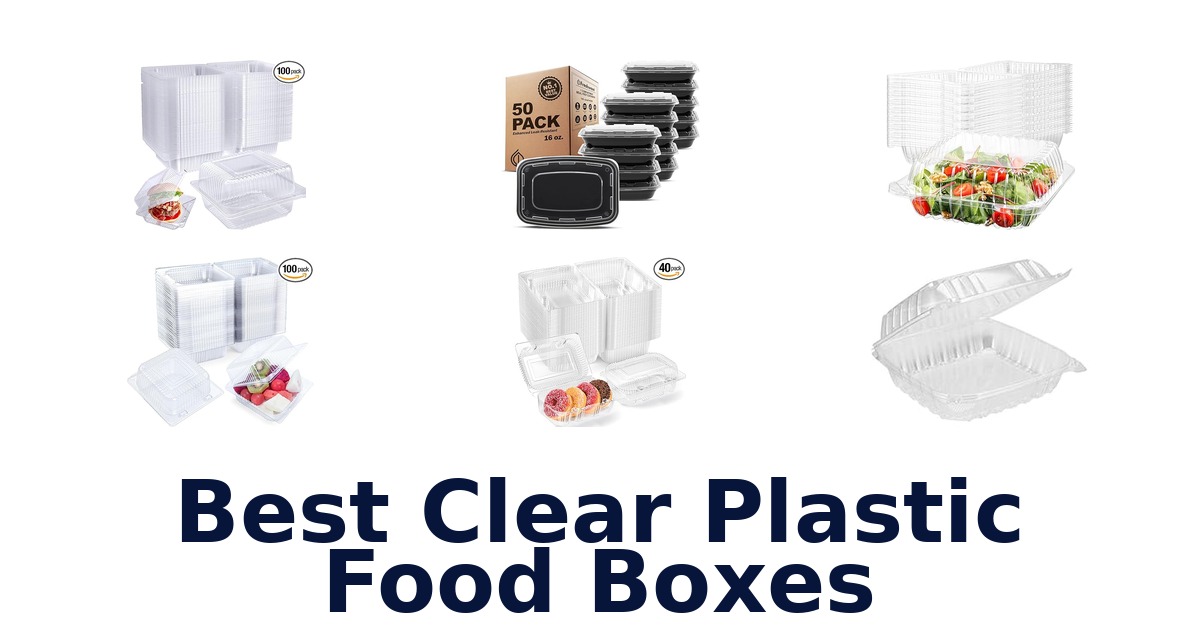 best clear plastic food boxes
