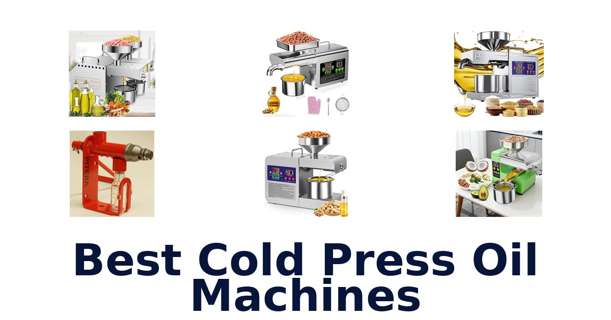 best cold press oil machines