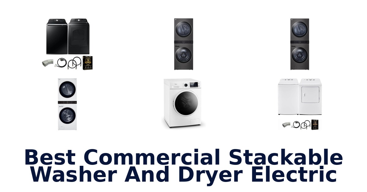 best commercial stackable washer and dryer electric