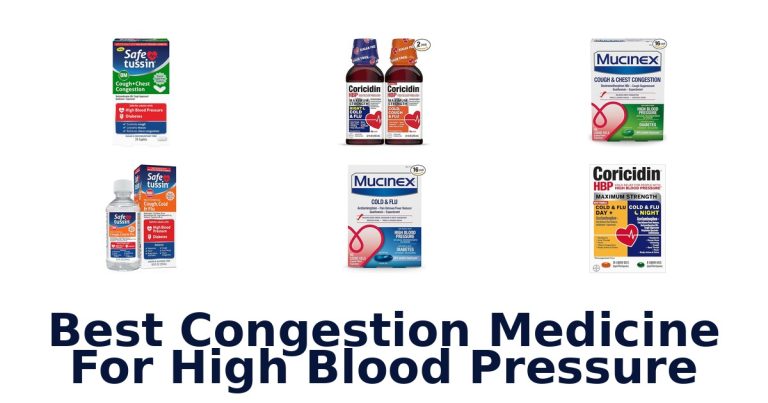 best congestion medicine for high blood pressure