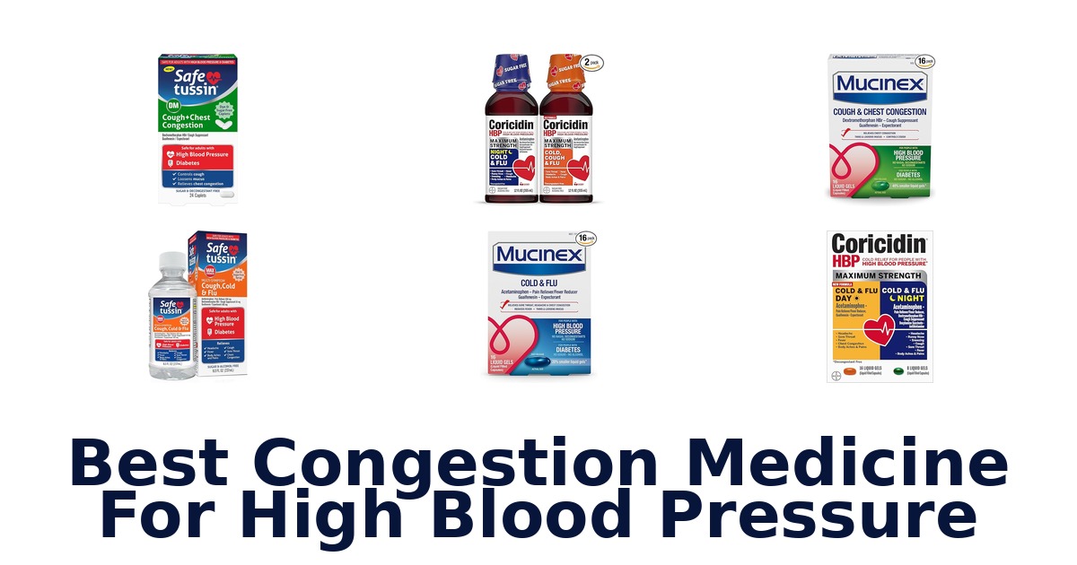 best congestion medicine for high blood pressure