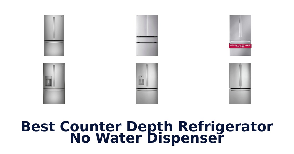 best counter depth refrigerator no water dispenser
