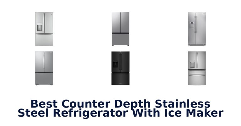 best counter depth stainless steel refrigerator with ice maker