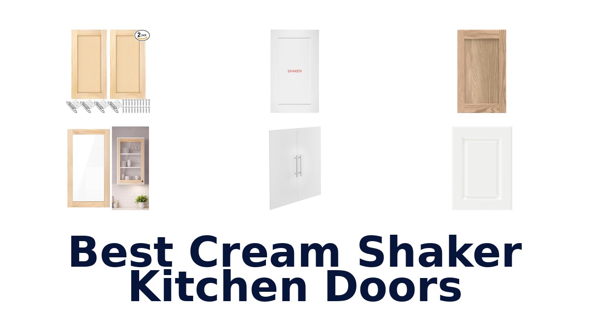 best cream shaker kitchen doors
