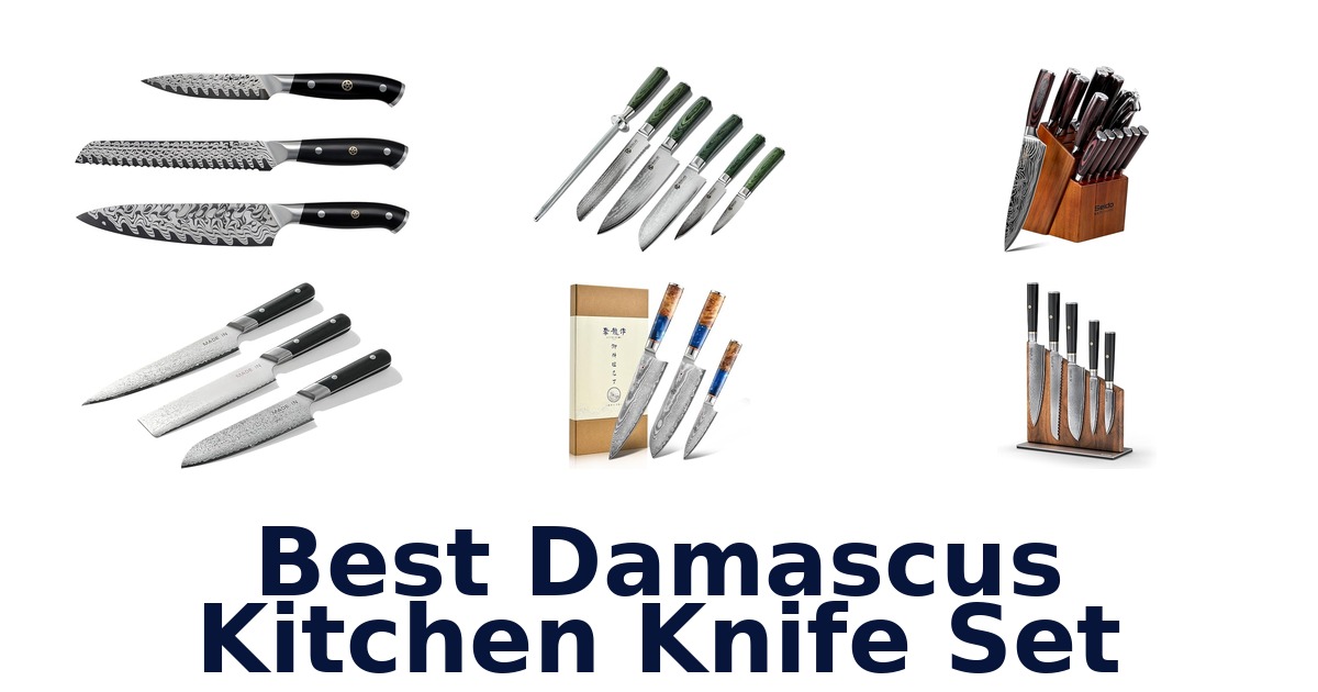 best damascus kitchen knife set