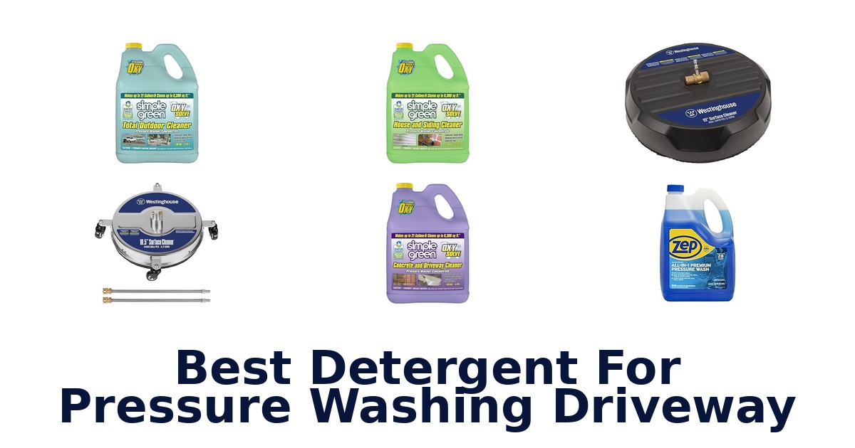 best detergent for pressure washing driveway