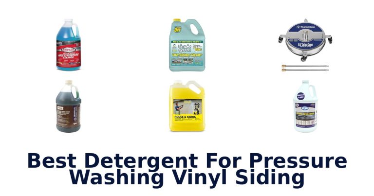 best detergent for pressure washing vinyl siding