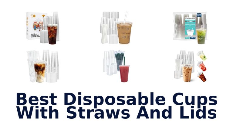 best disposable cups with straws and lids