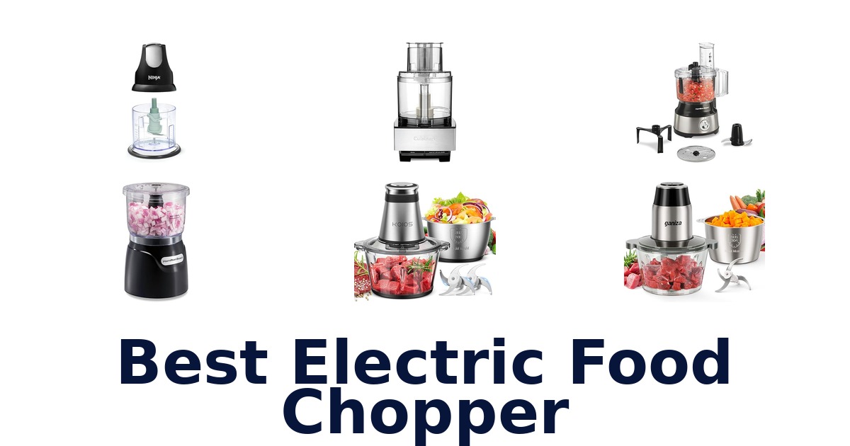best electric food chopper