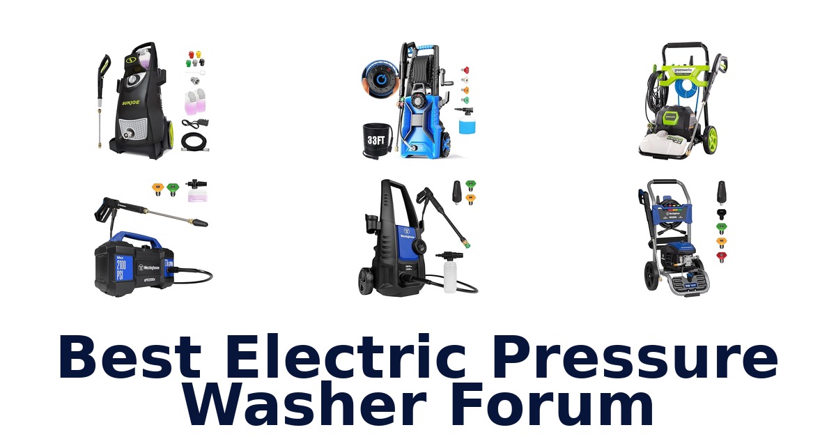 best electric pressure washer forum